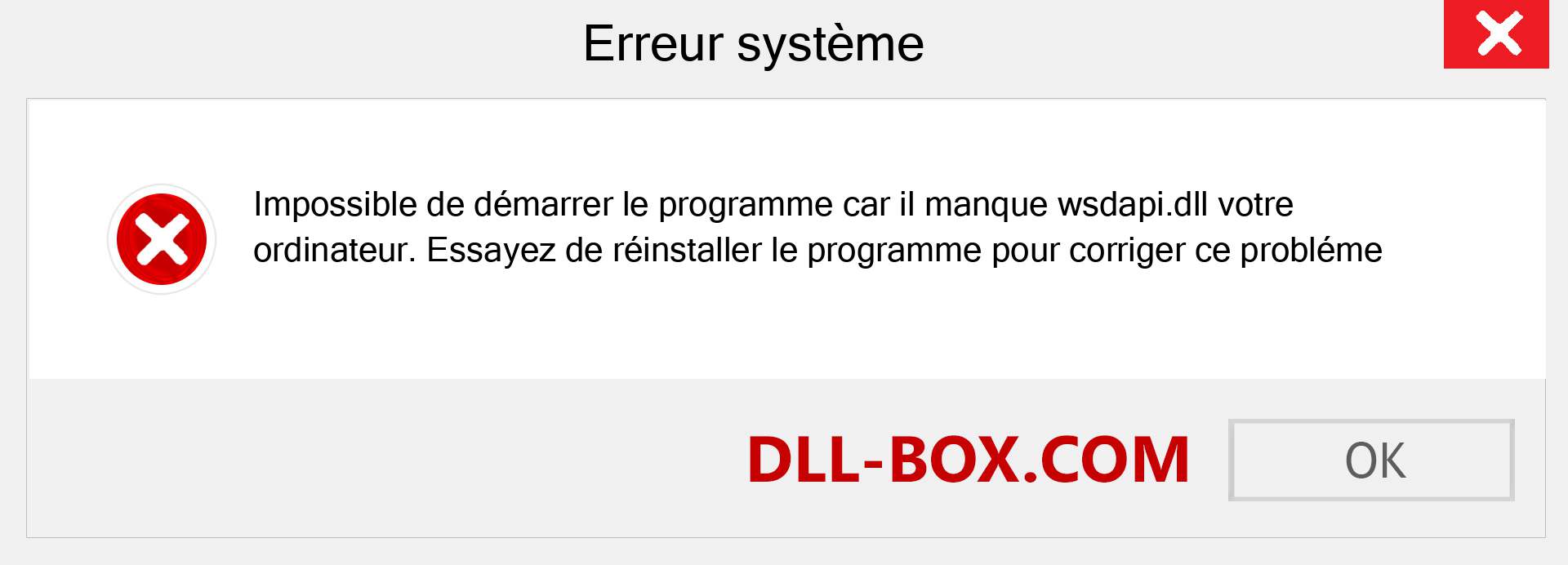 Le fichier wsdapi.dll est manquant ?. Télécharger pour Windows 7, 8, 10 - Correction de l'erreur manquante wsdapi dll sur Windows, photos, images